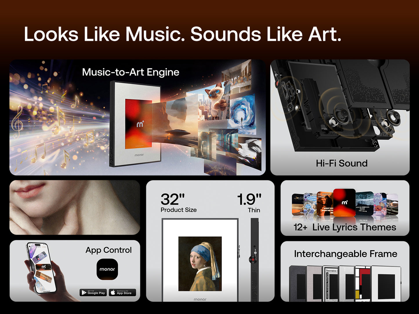 Monar Canvas Speaker: Looks like Music, Sounds like Art.