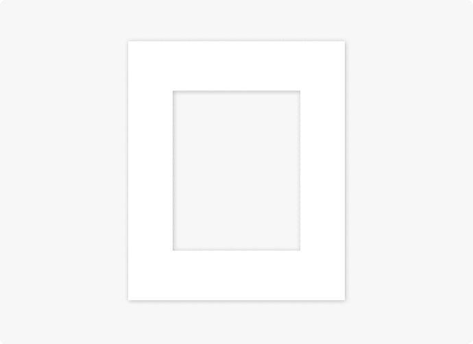 Telaio intercambiabile I Bianco minimalista